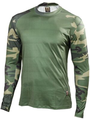 Camiseta Manga Longa Camuflada